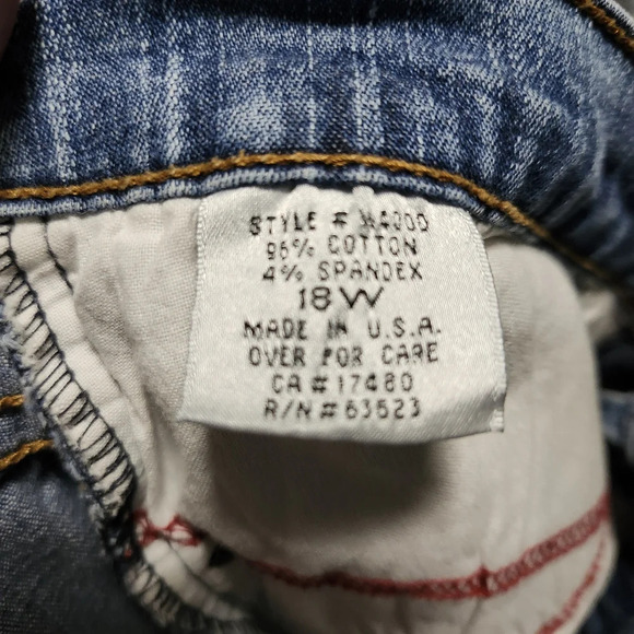 NYDJ women's tommy tuck jeans size 18W blue (FLAW) - Picture 11 of 11